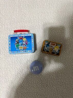 M&M'S Lunchbox Tin/ Mini M&M Tin/  Purple Round Tin